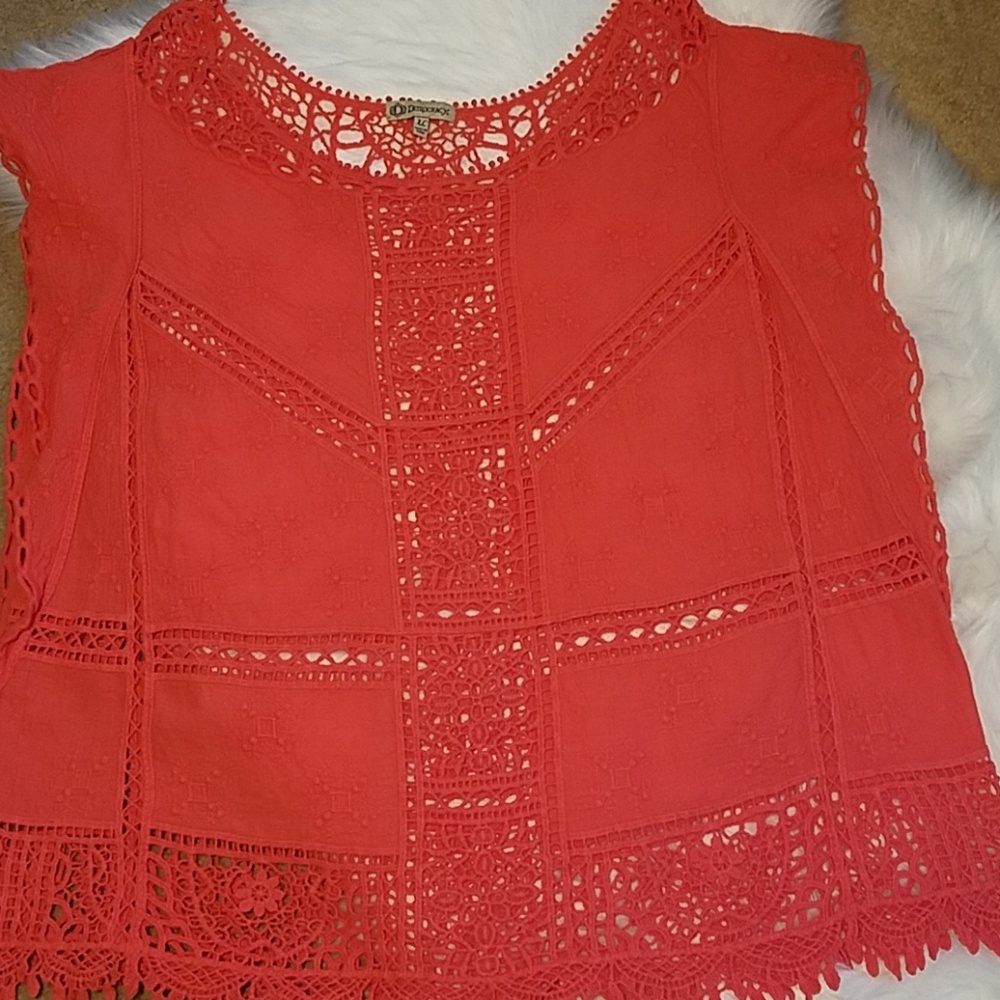 EUC. Democracy Crocheted Tank